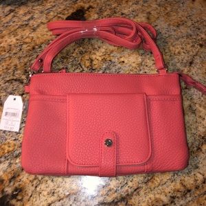 Salmon colored crossbody